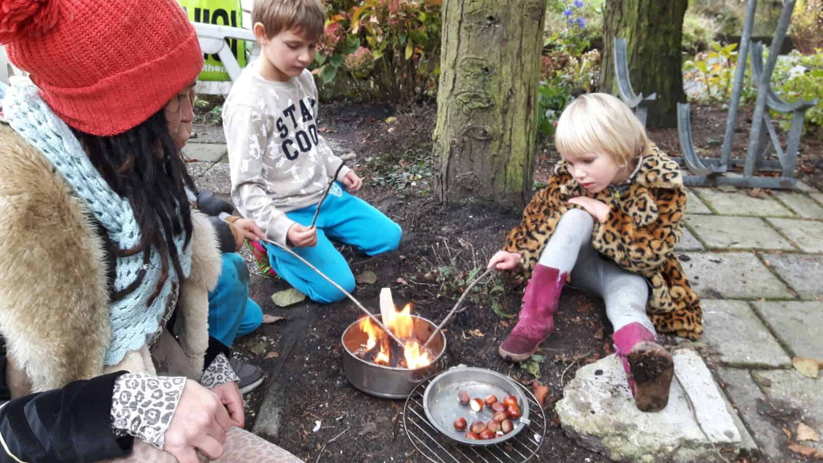 Kastanjes roosteren - essentie van yoga