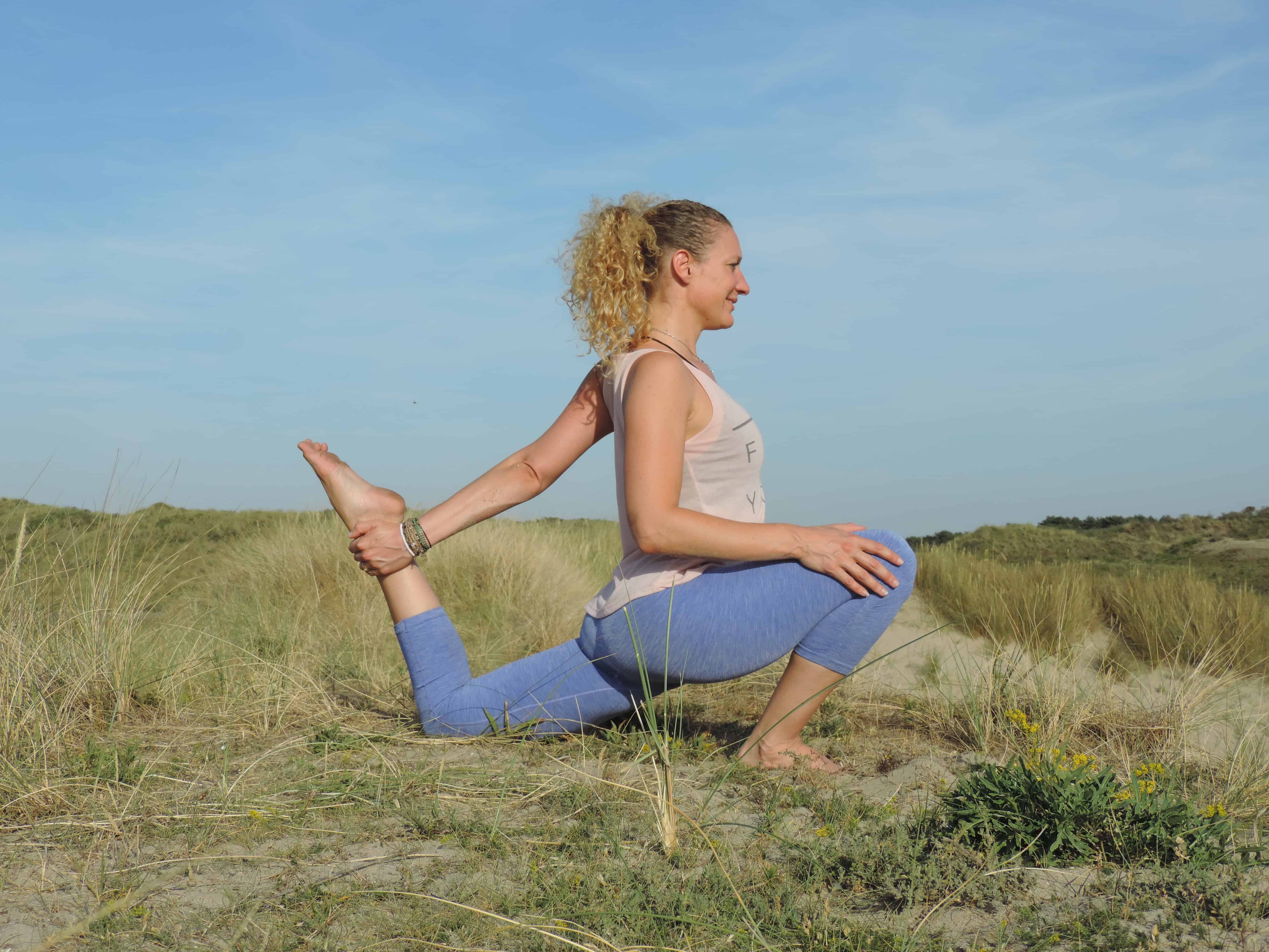 linker been vast pakken 