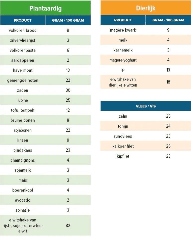  koolhydraten en vetten