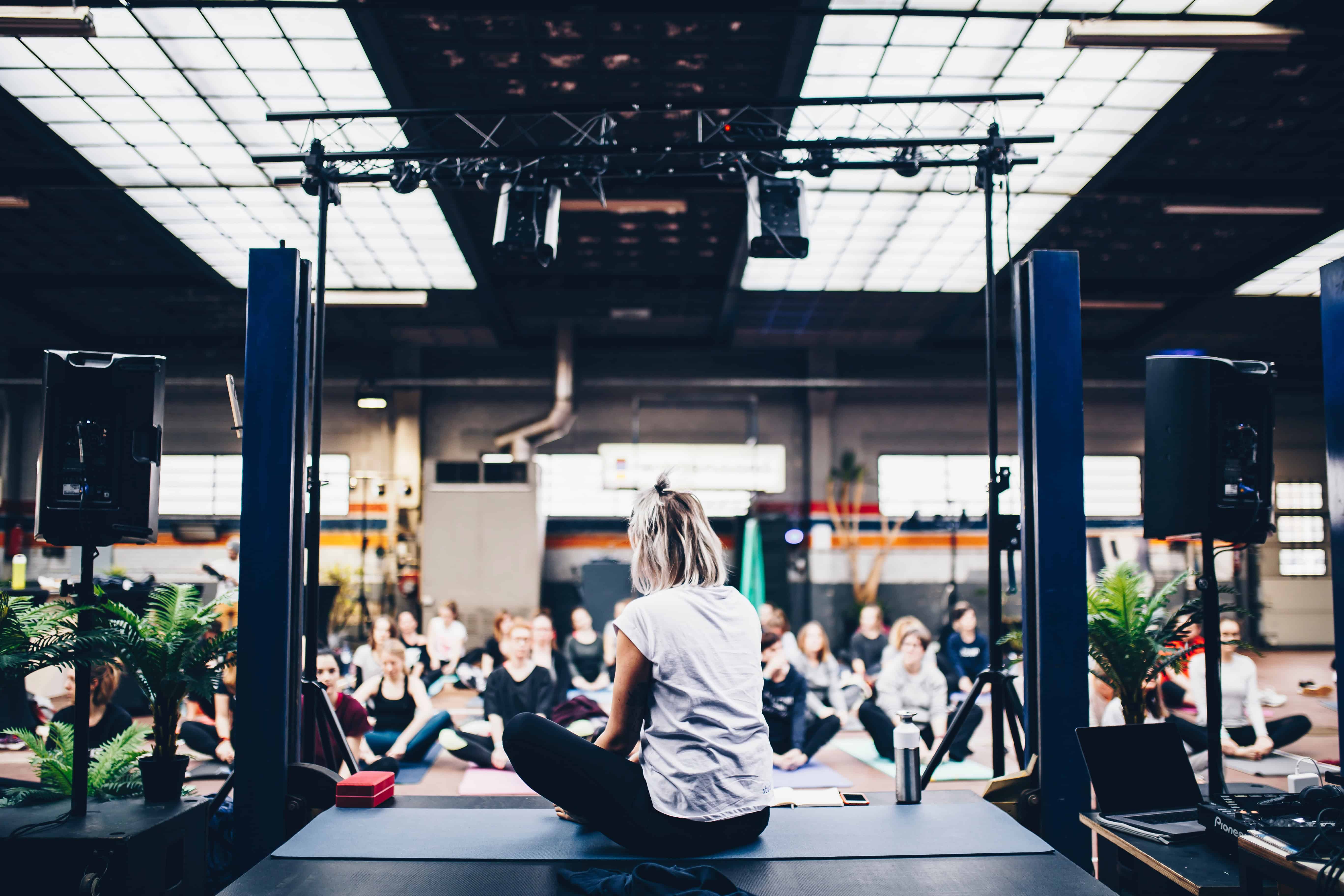 Eindigen van een yoga sessie