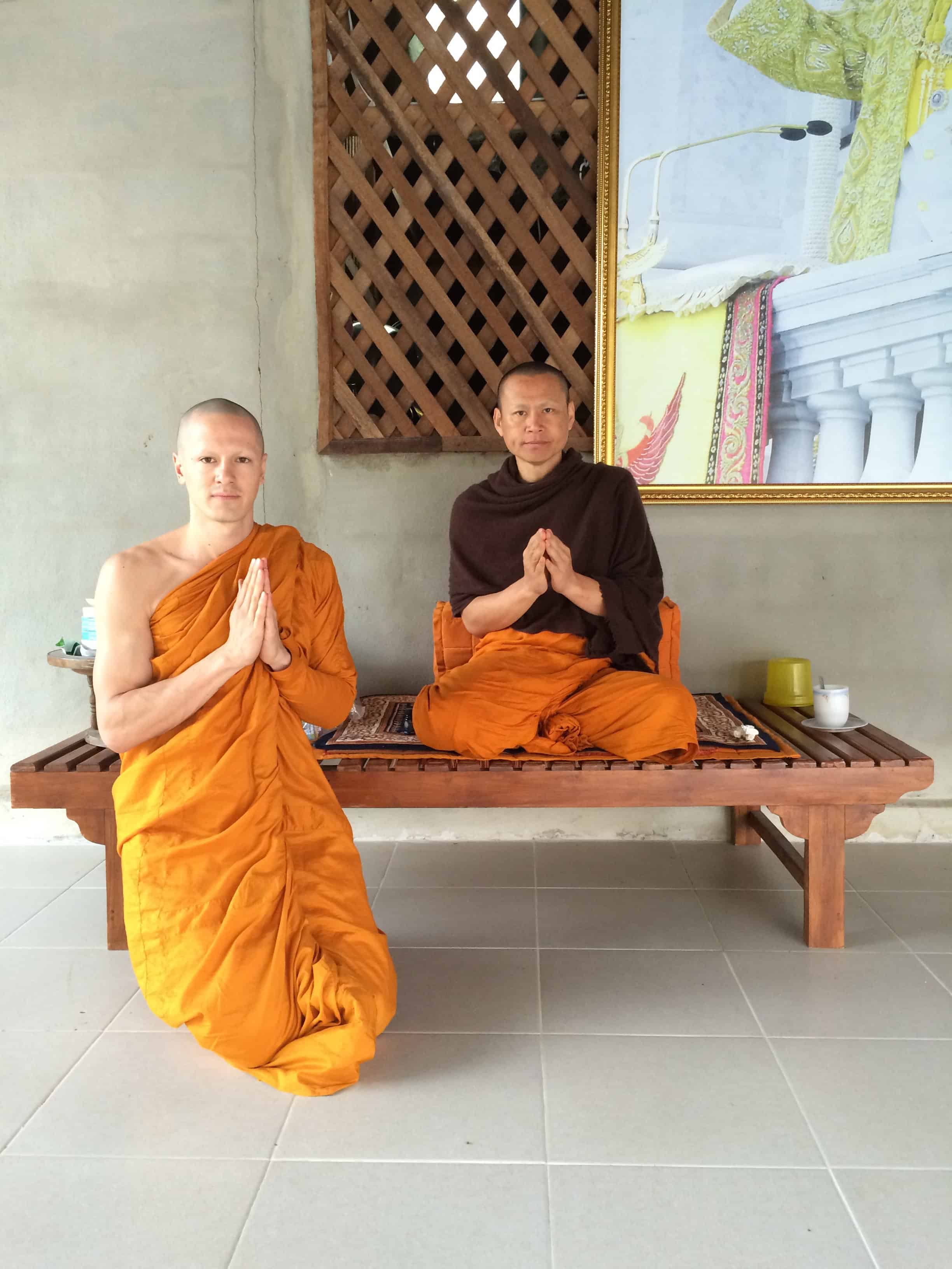 Niels de Stürler Boekwijt en zijn leraar Pra Thanadith