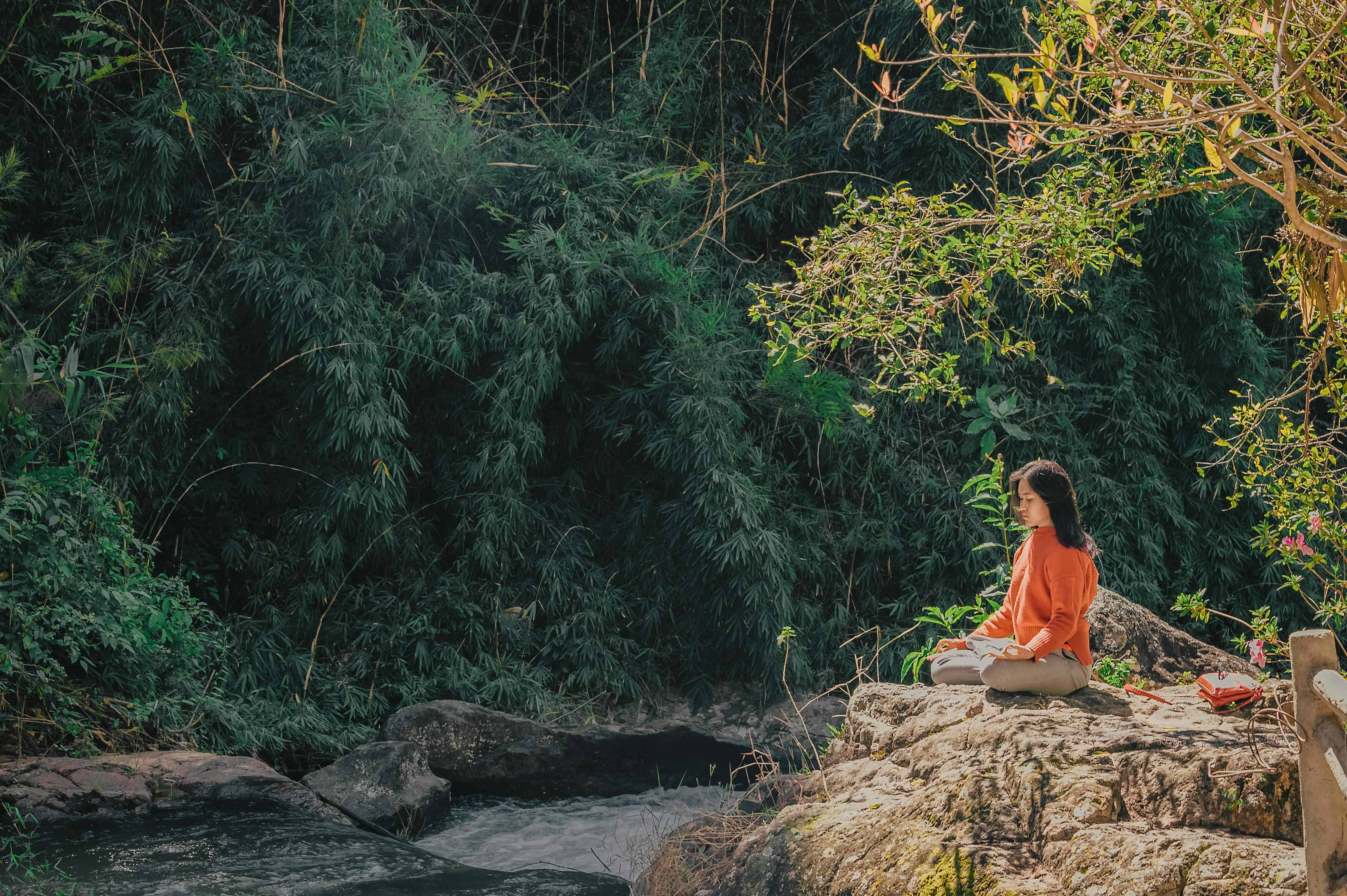woman doing kundalini yoga