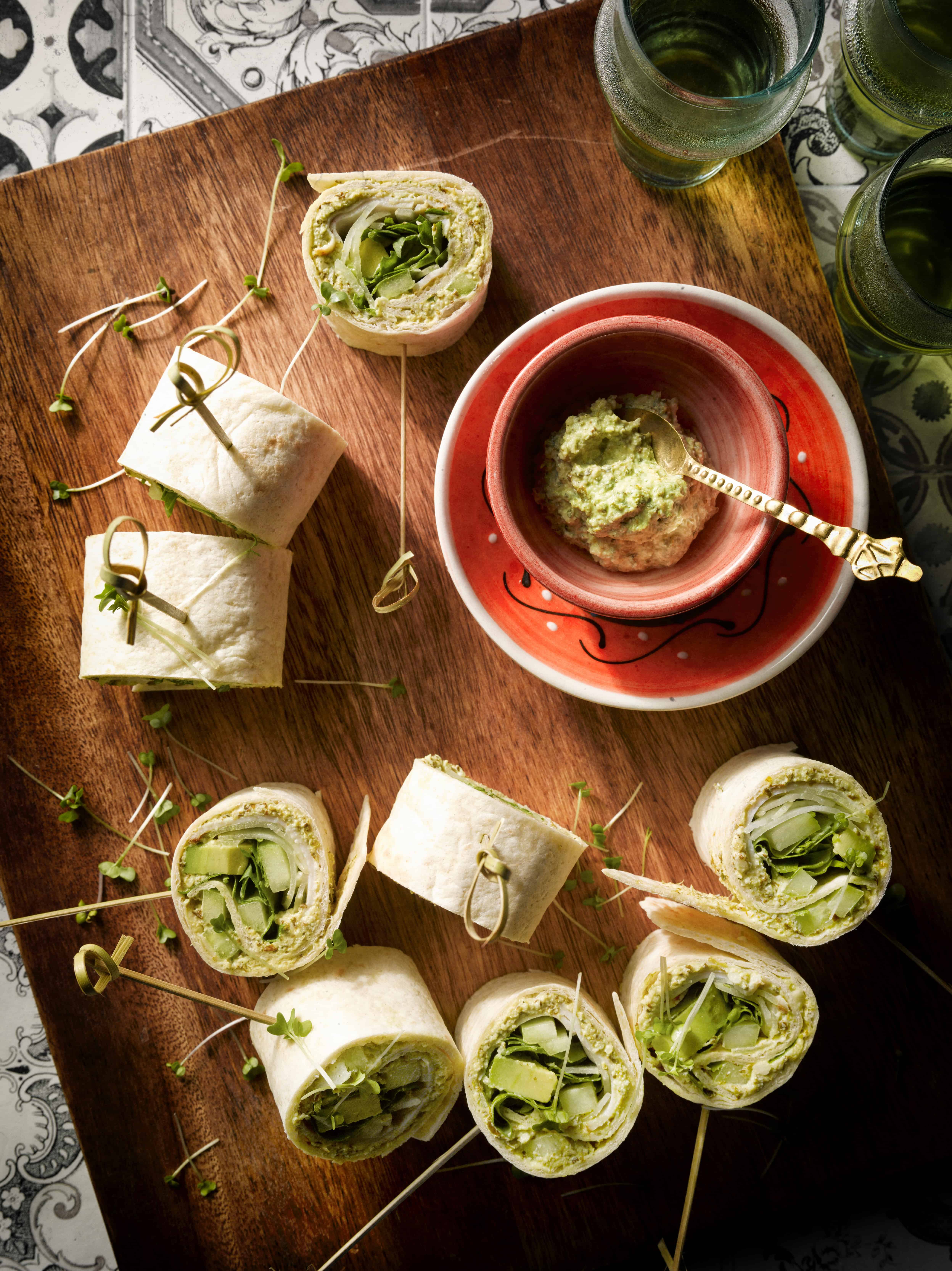 recept maza esfenaj yoga gezond wraps