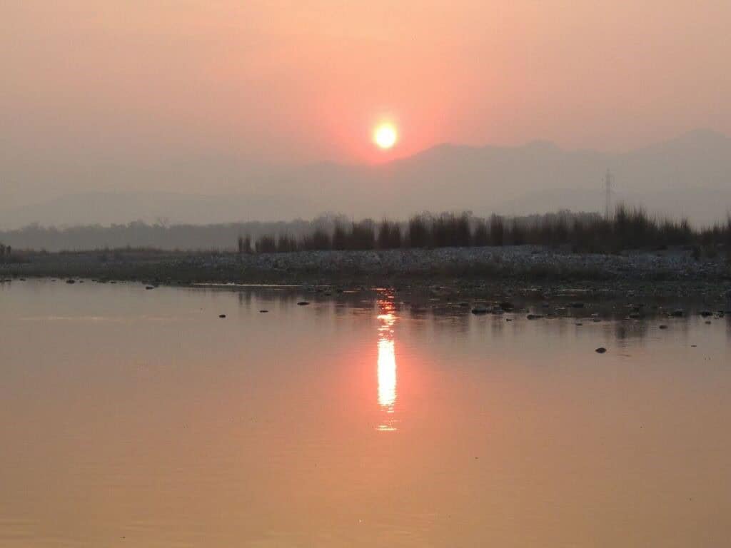 Opstaan in de Santosh Puri Ashram