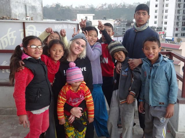 Natasja Bijl in Kathmandu