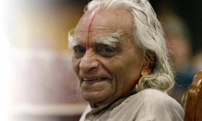 B.K.S. Iyengar in 2005. Foto door Lyn Alweis. 