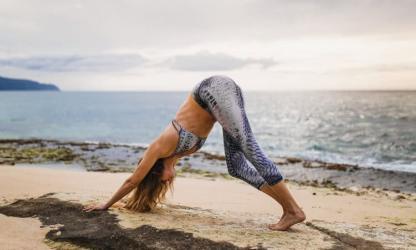 De neerwaartse hond.