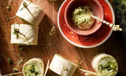 recept maza esfenaj yoga gezond wraps