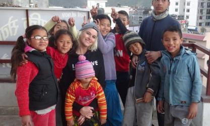 Natasja Bijl in Kathmandu